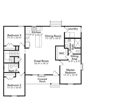 Belmont II A - Lifestyle Series_First Floor